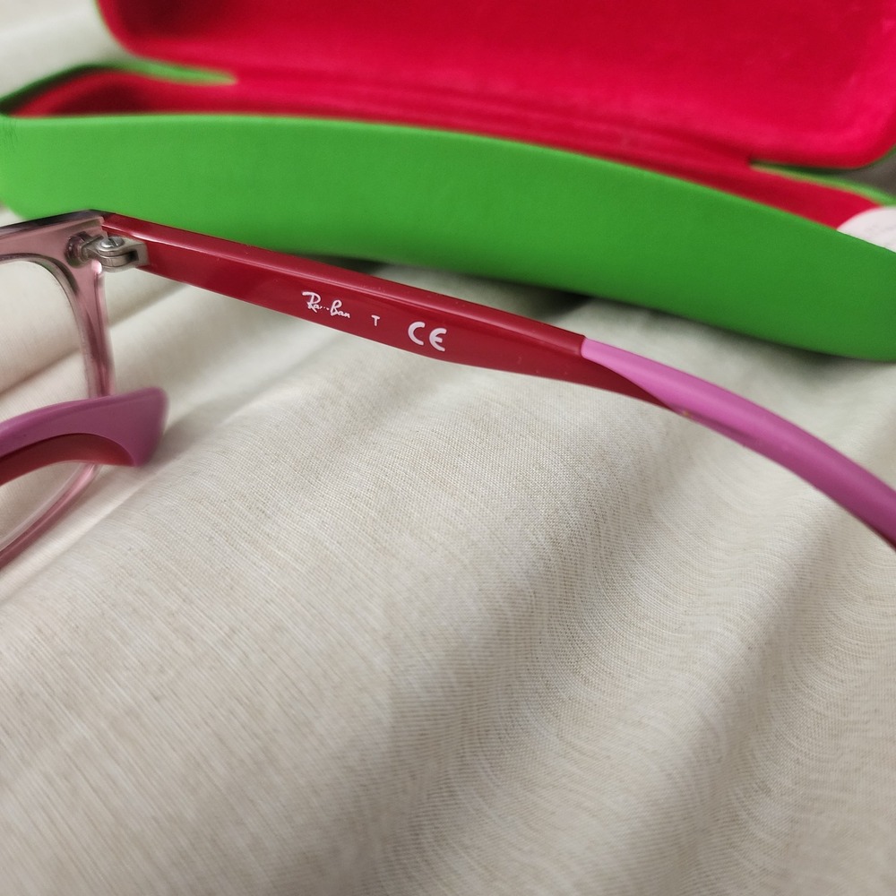 Ray-Ban Eyeglasses Kids 49mm Violet Pink RB1586 3777 Junior Frames Only - Picture 4 of 9